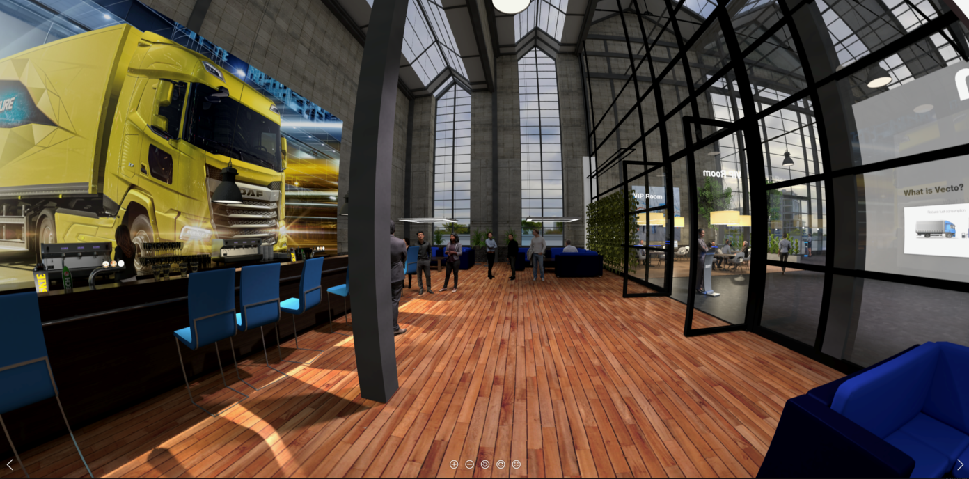 Showroom digital interactif DAF XD